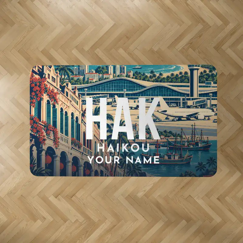 Haikou Meilan International Airport (HAK) Carpets - Carpet Rectangle - Scene + Name V2