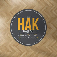 Thumbnail for Haikou Meilan International Airport (HAK) Carpets - Carpet Round - ID Tag - Dark Gray V2