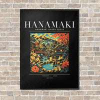 Thumbnail for HANAMAKI - Poster - Canvas Framed - Black