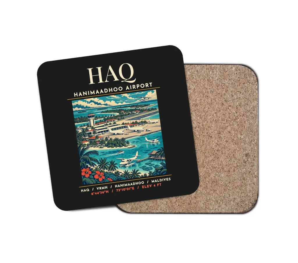 HAQ - Poster - Coaster - Black