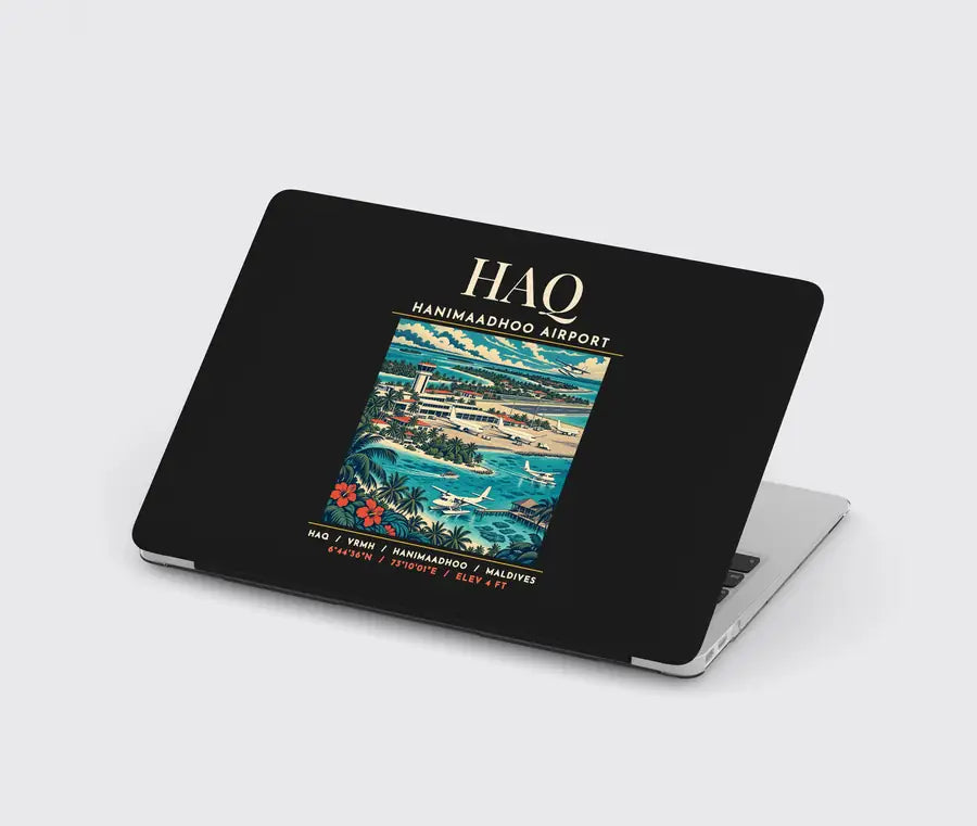 HAQ - Poster - MacBook Case - Black