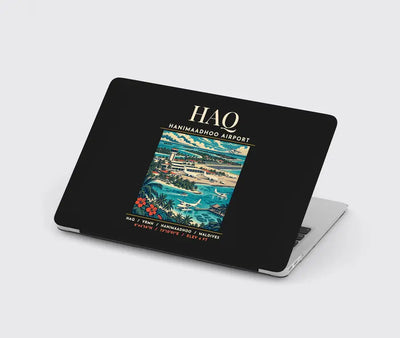 HAQ - Poster - MacBook Case - Black