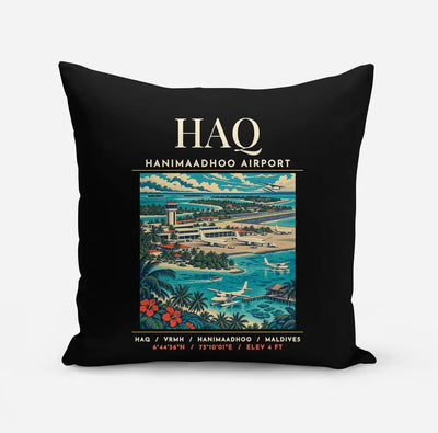 HAQ - Poster - Pillow - Black