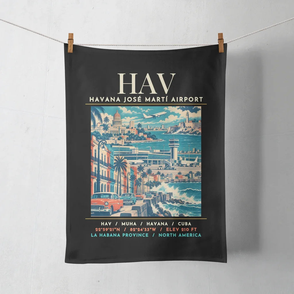HAV - Poster - Towel - Black