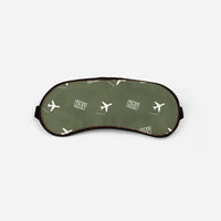 Thumbnail for Havana José Martí International Airport (HAV) Sleep Masks - Sleep Mask - Pattern - Green Army