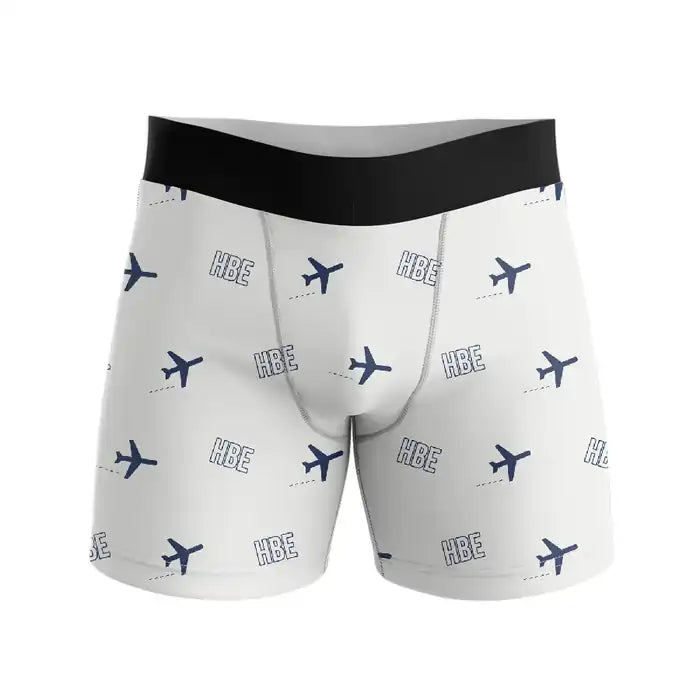 Borg El Arab Airport (HBE) Men Boxers - Pattern - White