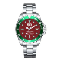 Thumbnail for Borg El Arab Airport (HBE) Aviator Watches - Classic - Dark Red - Premium Diver - Green