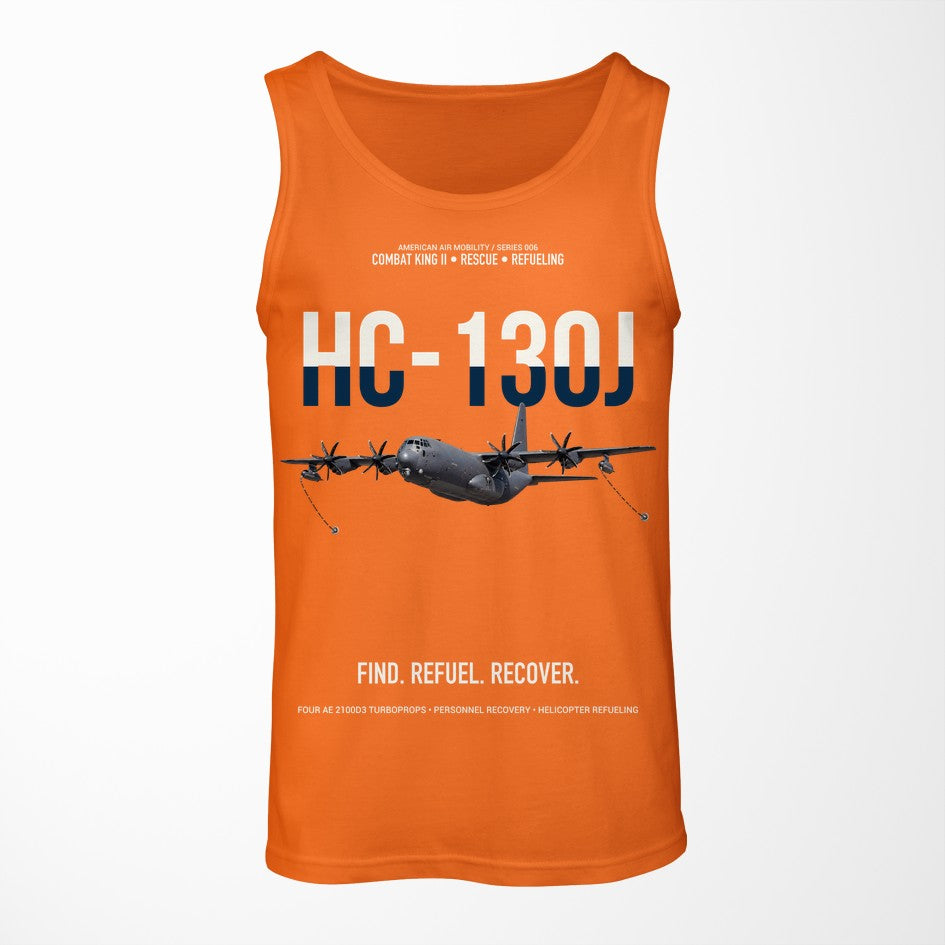 HC-130J COMBAT KING II design on orange tank top