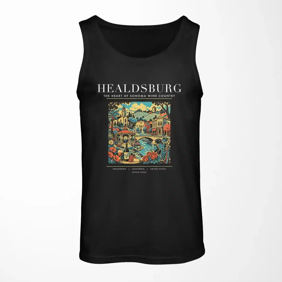 HEALDSBURG - Poster - Tank Top - Black