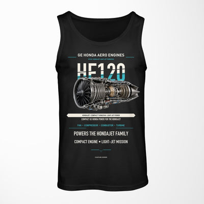HF120 design on black tank top