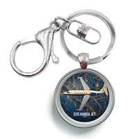 Thumbnail for HFB 320 Hansa Jet - 3D - Circle Key Chain - Full Print