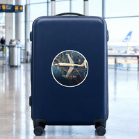 Thumbnail for HFB 320 Hansa Jet - 3D + Name - Circle Sticker - Suitcase