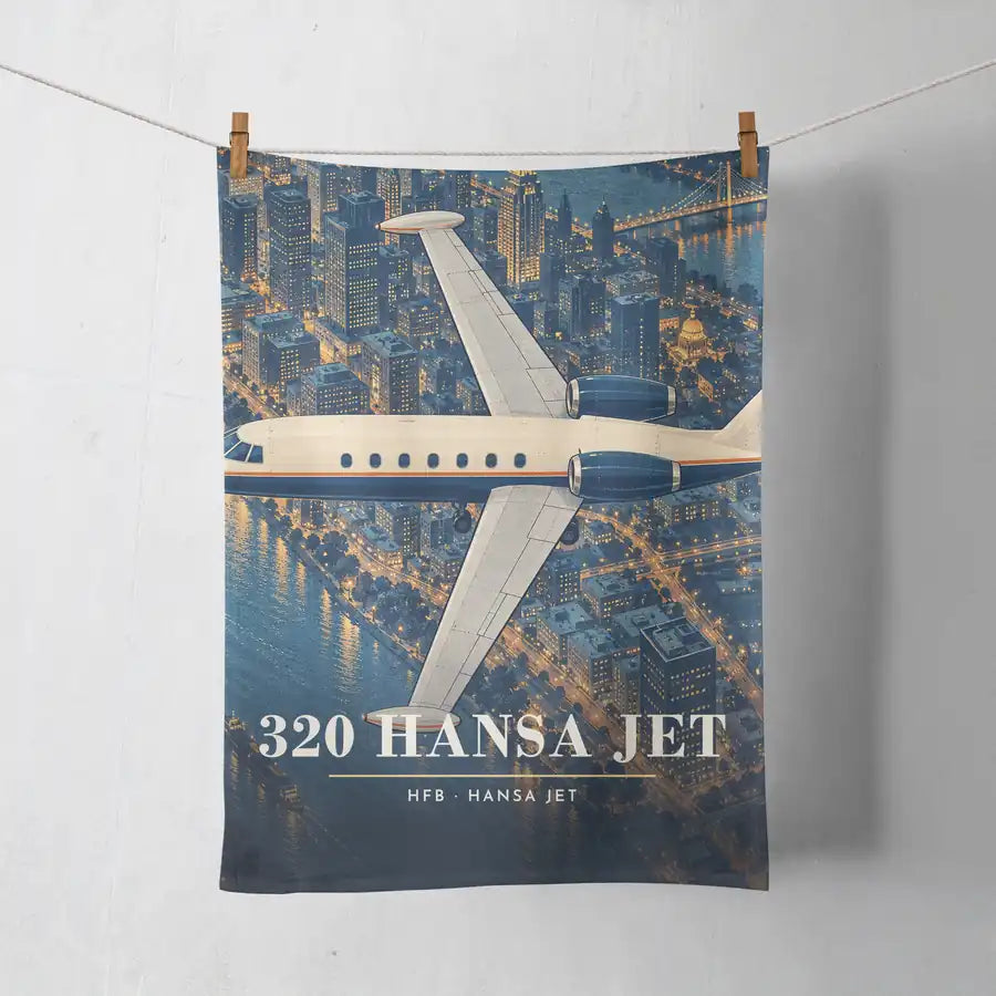 HFB 320 Hansa Jet - 3D - Towel - Full Print