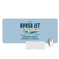 Thumbnail for HFB 320 Hansa Jet - Cartoon - Desk Mat - Light Blue
