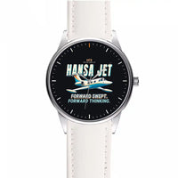Thumbnail for HFB 320 Hansa Jet - Cartoon - Leather Strap - White Leather Strap