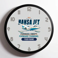 Thumbnail for HFB 320 Hansa Jet - Cartoon + Name - Framed - Light Gray