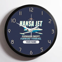 Thumbnail for HFB 320 Hansa Jet - Cartoon + Name - Framed - Navy Blue