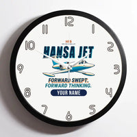 Thumbnail for HFB 320 Hansa Jet - Cartoon + Name - Framed - White