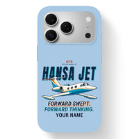 Thumbnail for HFB 320 Hansa Jet - Cartoon + Name - MagSafe iPhone 17 Pro - Light Blue