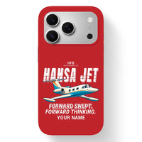 Thumbnail for HFB 320 Hansa Jet - Cartoon + Name - MagSafe iPhone 17 Pro - Red