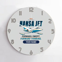 Thumbnail for HFB 320 Hansa Jet - Cartoon + Name - No Frame - Light Gray