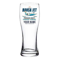 Thumbnail for HFB 320 Hansa Jet - Cartoon + Name - Pilsner Beer Glass