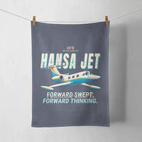 Thumbnail for HFB 320 Hansa Jet - Cartoon - Towel - Navy Blue