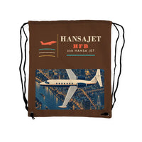Thumbnail for HFB 320 Hansa Jet - Drawstring Bag - Classic - Brown