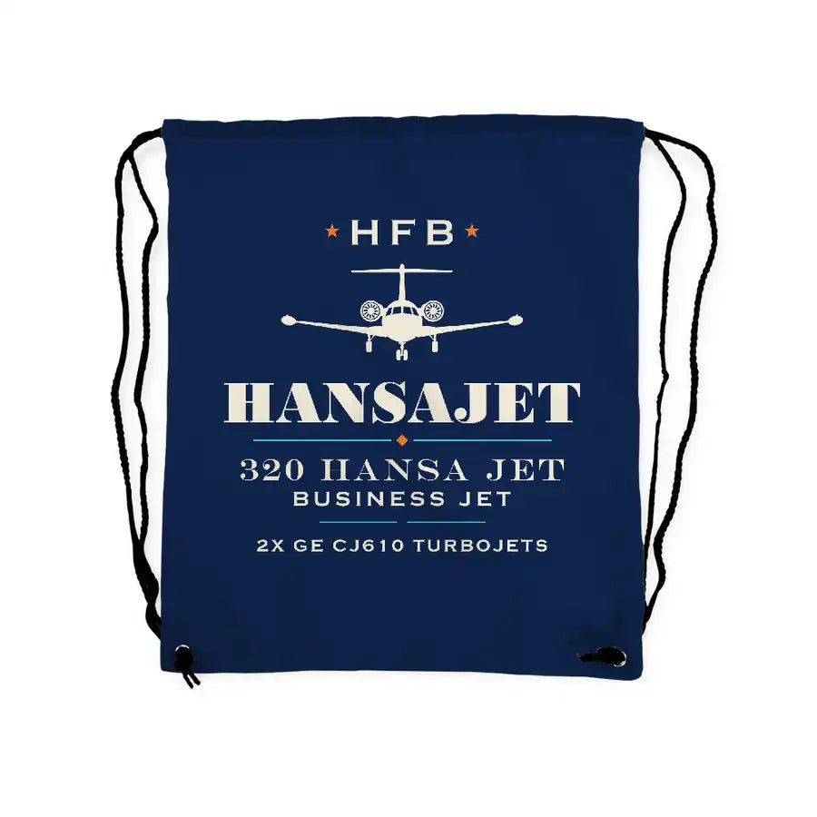 HFB 320 Hansa Jet - Drawstring Bag - Heritage - Dark Blue