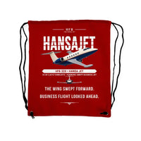 Thumbnail for HFB 320 Hansa Jet - Drawstring Bag - Original - Red