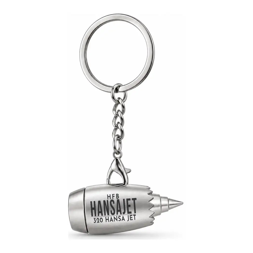HFB 320 Hansa Jet - Engine Key Chain - Tag - Silver