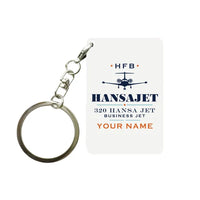 Thumbnail for HFB 320 Hansa Jet - Heritage + Name - Key Chain - White