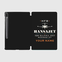 Thumbnail for HFB 320 Hansa Jet - Heritage + Name - Samsung Tablet - Black