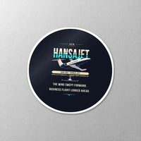 Thumbnail for HFB 320 Hansa Jet - Original - Circle Sticker - Close-up