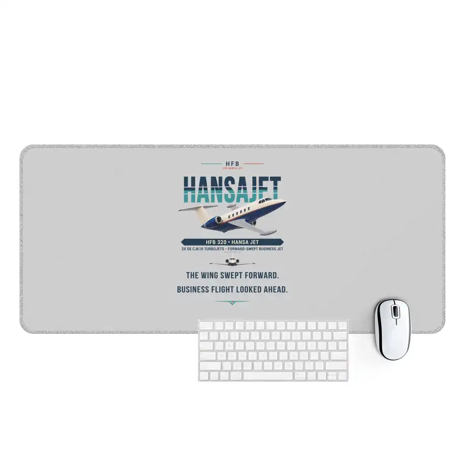 HFB 320 Hansa Jet - Original - Desk Mat - Light Gray
