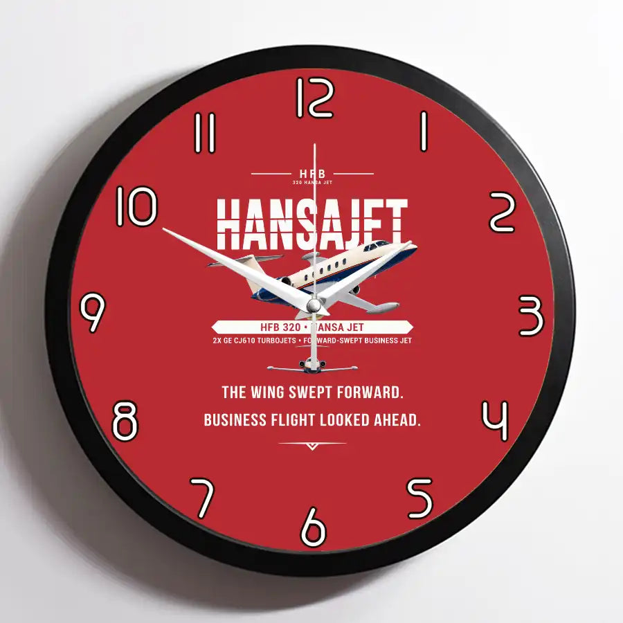 HFB 320 Hansa Jet - Original - Framed - Red