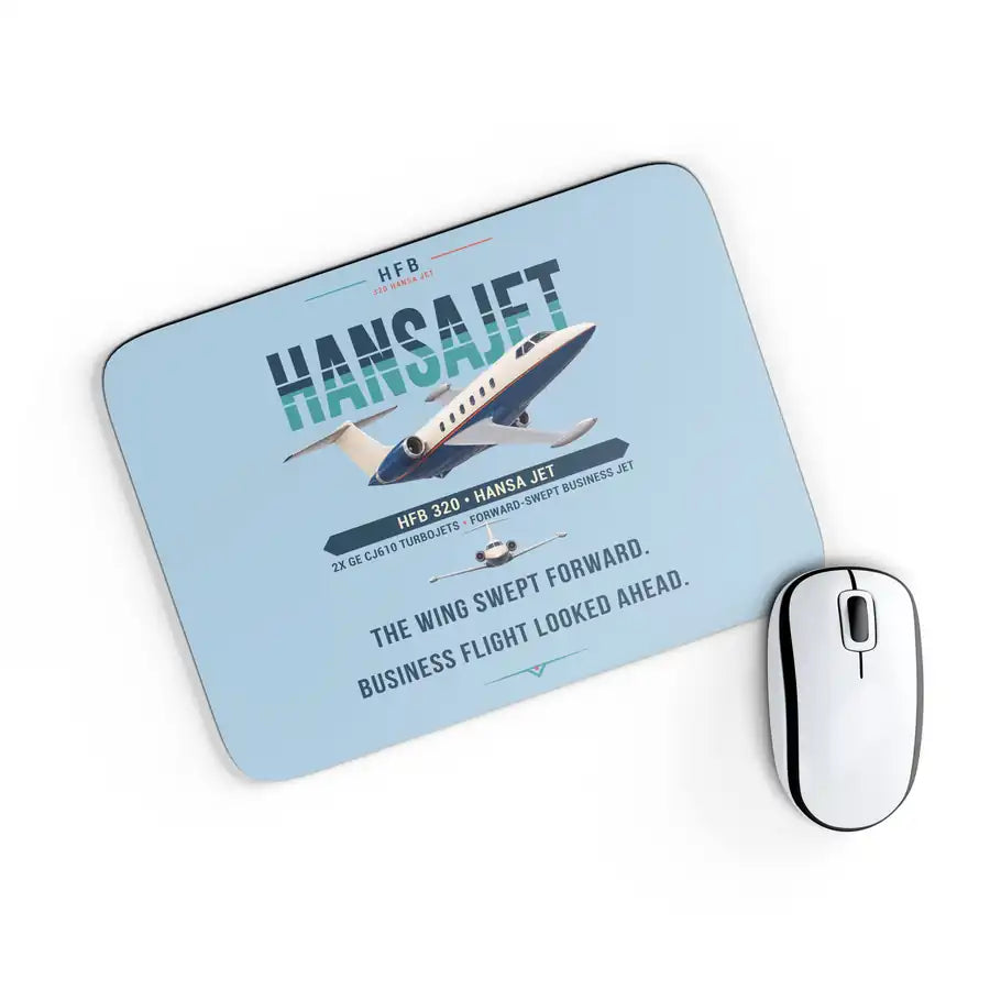 HFB 320 Hansa Jet - Original - Mouse Pad - Light Blue