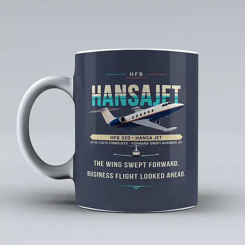 HFB 320 Hansa Jet - Original - Mug - Dark Blue