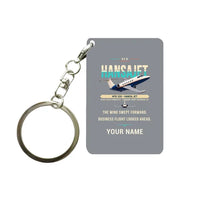 Thumbnail for HFB 320 Hansa Jet - Original + Name - Key Chain - Gray