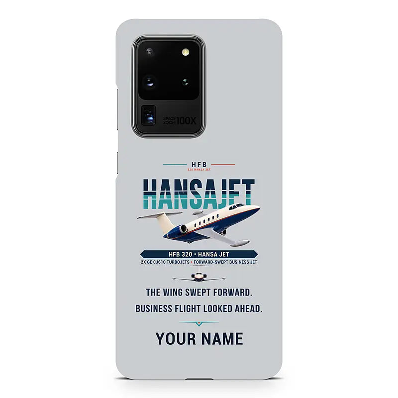 HFB 320 Hansa Jet - Original + Name - Samsung Case - Light Gray