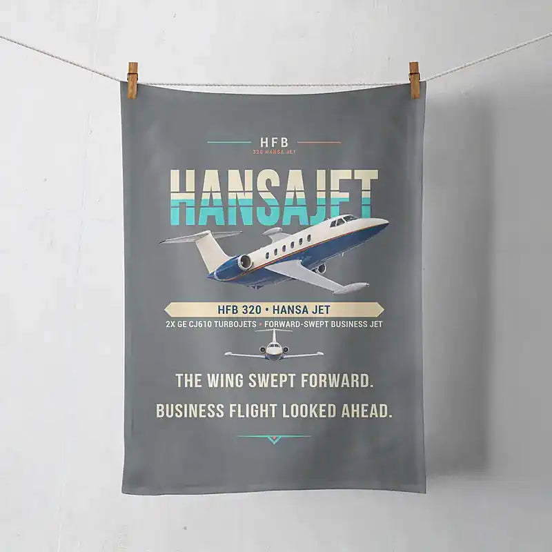 HFB 320 Hansa Jet - Original - Towel - Gray