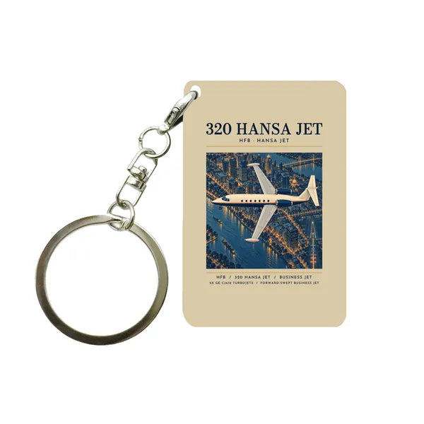 HFB 320 Hansa Jet - Poster - Key Chain - Beige