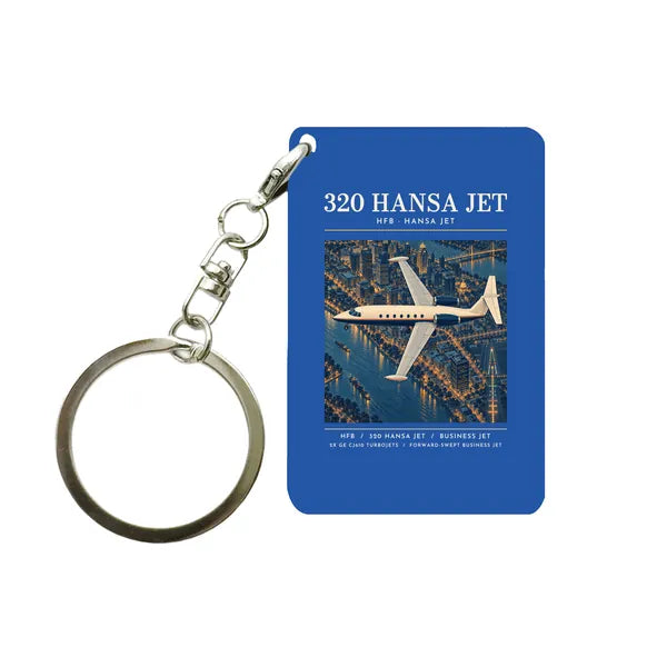 HFB 320 Hansa Jet - Poster - Key Chain - Blue