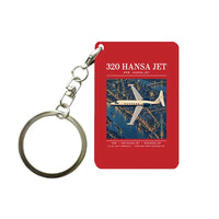 Thumbnail for HFB 320 Hansa Jet - Poster - Key Chain - Red