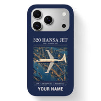 Thumbnail for HFB 320 Hansa Jet - Poster + Name - MagSafe iPhone 17 Pro - Navy Blue