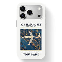 Thumbnail for HFB 320 Hansa Jet - Poster + Name - MagSafe iPhone 17 Pro - White