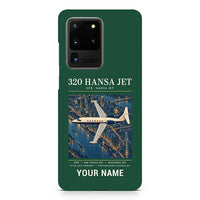 Thumbnail for HFB 320 Hansa Jet - Poster + Name - Samsung Case - Dark Green