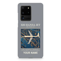 Thumbnail for HFB 320 Hansa Jet - Poster + Name - Samsung Case - Gray