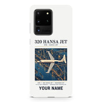 Thumbnail for HFB 320 Hansa Jet - Poster + Name - Samsung Case - White