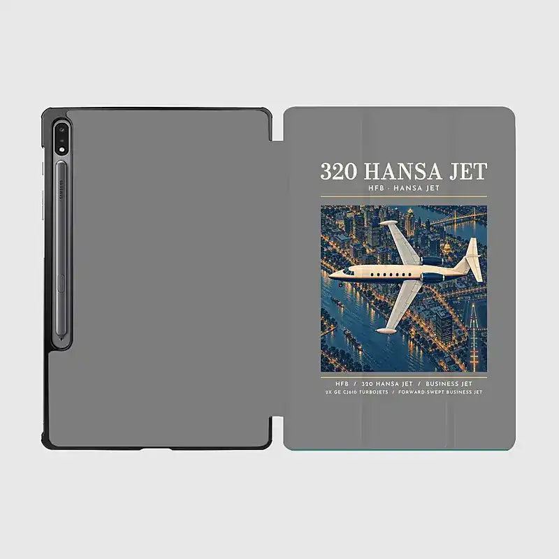 HFB 320 Hansa Jet - Poster - Samsung Tablet - Gray